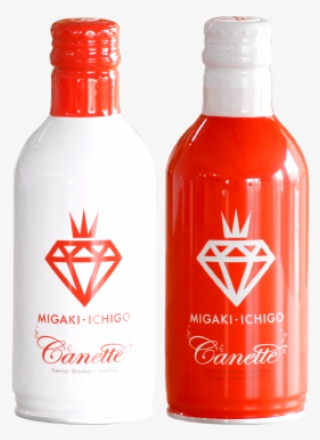 "migaki-ichigo Canette Red/white" 290ml Each - Nail Polish