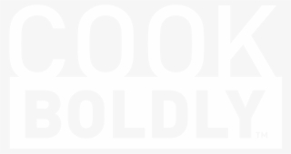 Cookboldly Logo White - Black-and-white