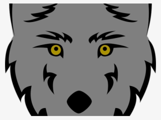 Gray Wolf Clipart Wolf Silhouette - Simple Wolf Head Drawing