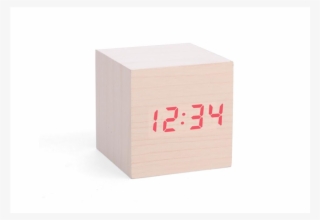 50 Pcs Kikkerland Ac22 Clap-on Cube Alarm Clock, Light - Alarm Clock Wood Cube