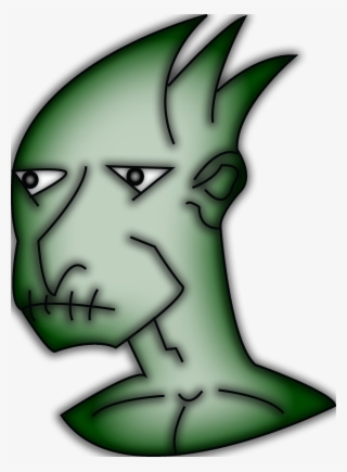 Alien Portrait Full Green - Illustration