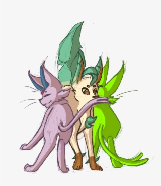 One Of The Calmer Ones Like Leafeon But A Little Odd - Cartoon
