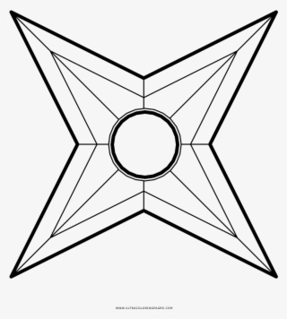 Shuriken Coloring Page - Sun Image For Drawing