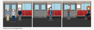 On The Subway - Cartoon