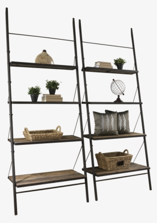 Large Bookshelf - Transparent Loft Bookcase Png