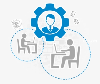 Work Transparency - Sitting At Computer Clip Art