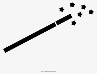 Magic Wand Coloring Page - Stick Wand Png