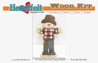 Wood Scarecrow With Paper - Cartoon