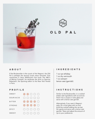 Old-pal - Mixing Cocktails Quote