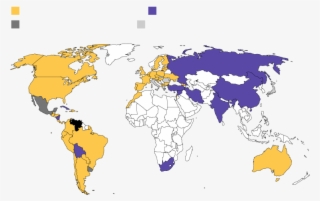 Supporting Guaido - Un Security Council Members On Map