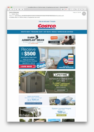 Two Email Header Images Designed For Costco's May Mailing, - Costco