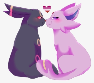 Umbreon And Espeon Are Girlfriends And U Cant Tell - Umbreon X Sylveon Png