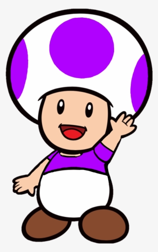 Young Purple Toad - Super Mario Toad 2d