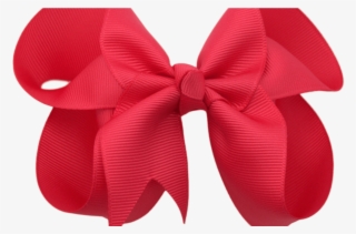 4 Inch Solid Color Boutique Hair Bows The Solid Bow - Red Hair Bow Png