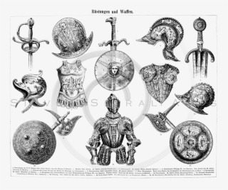 Medieval Armor Black And White