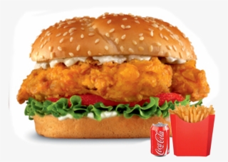 Chicken Burger Meal - Santa Fe Chicken Hardees