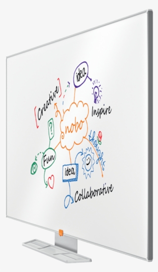 Nobo Widescreen 55" Melamine Whiteboard - Led-backlit Lcd Display