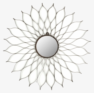 Safavieh Flower Mirror Rstc Powder Coated Eum3000a