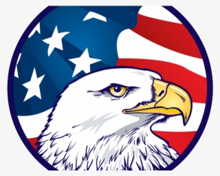 Drawn American Flag Transparent Background - American Eagle