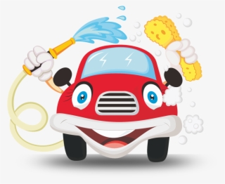 Car Wash Cartoon Illustration - Car Wash Animated Png