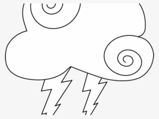 Lightning Clipart Dark Clouds - Cartoon