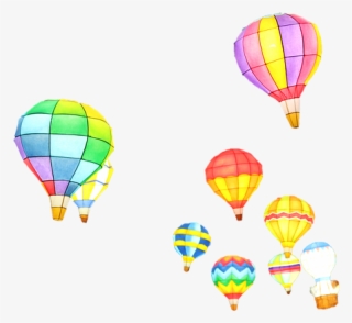 Night Sky Clipart Transparent - Hot Air Balloon