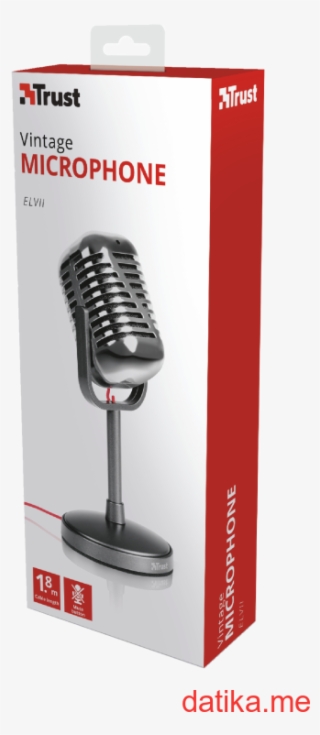 Trust Elvii Vintage Microphone For Pc And Laptop - Microfone Trust Elvii Vintage
