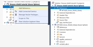 Add A Reference To The Library In Your Blank Example