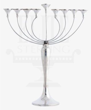 Close Keren Silver Menorah 13" - Champagne Stemware