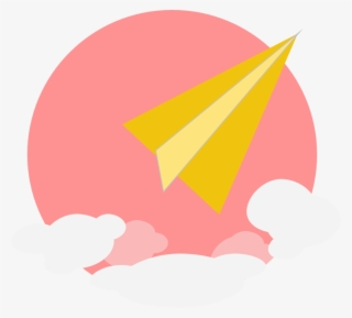 Paper Airplane & Clouds