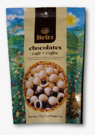 White Chocolate Covered Coffee Beans - Café Britt