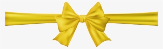 View Full Size - Transparent Yellow Bow Png