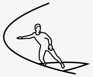 Surfer - Line Art