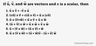 Cross Product Properties - Personal And Team Process Model