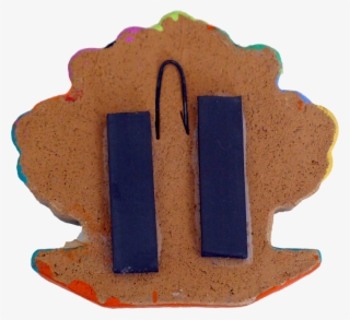 Mariachi Clay Magnet, Back View - Cookie