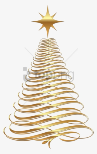 Free Png Gold Christmas Tree Transparent Background - Christmas Tree Gold Clip Art