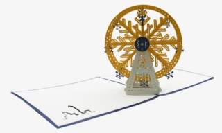 Winter Ferris Wheel Pop Up Card - Circle