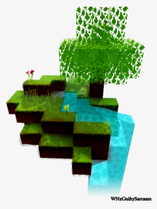 Click The Image To Open In Full Size - Minecraft Floating Island Transparent