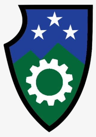 Vermont Steampunk Expo Logo Shield And Gear - Emblem
