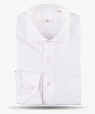 100handswhite Twill Cut-away Gold Line Tailored Fit - Pocket