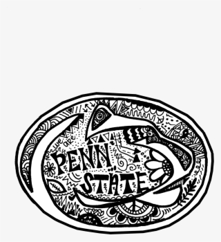 Penn State Zentangle Sticker The Vecchio Boutique Png - Penn State Stickers Transparent
