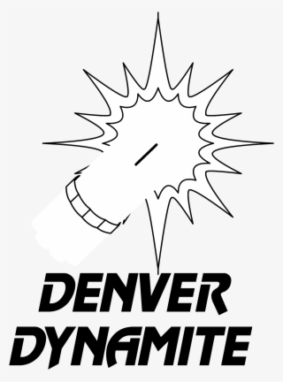 Denver Dynamite Logo Black And White - Denver Dynamite