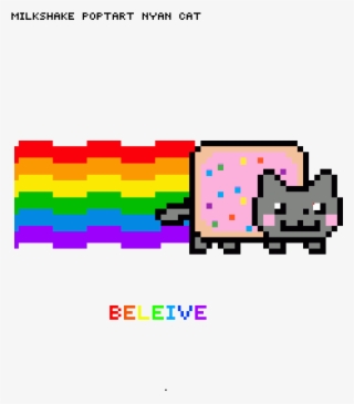 Milkshake Nyan Cat - Mlg Nyan Cat Png