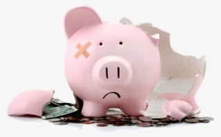 Piggy Bank Empty - Broken Piggy Bank Png