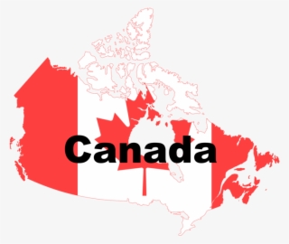 Canada Flag Map - Map Canada Png