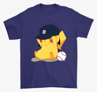 Cute Pikachu Detroit Tigers Baseball Sports Shirts - New Orleans Saints Shirt Funny