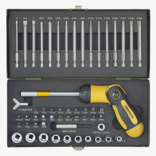 Screwdriver Set With Foldable Ratchet Screwdriver And - Surubelnite Drepte Speciale