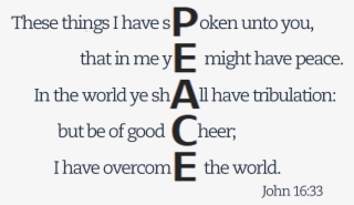 John 16 33 - Number