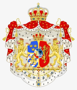 Armoiries Des Rois Oscar Ier Et Charles Xv De Suede - Finland Sweden Union Coat Of Arms
