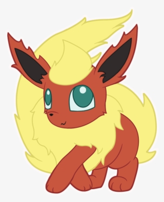 Chibi Flareon Pokemon Sticker - Cartoon